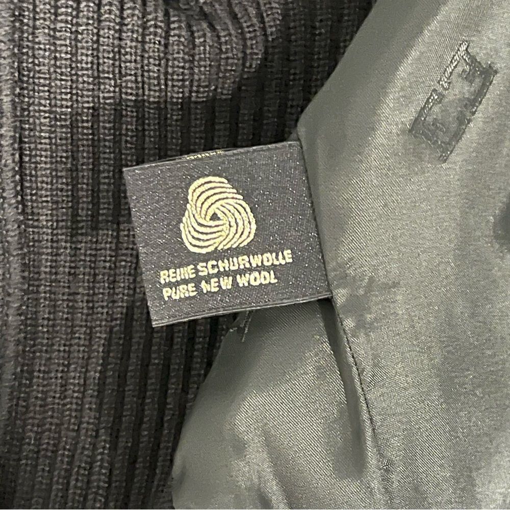 Vintage Escada Margaretha Ley Virgin Wool Blazer With Ribbed Knit Sleeves & Back - Picture 8 of 13